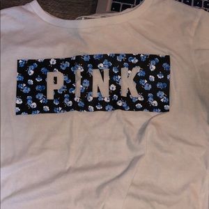 Victoria secret pink shirt with flowers